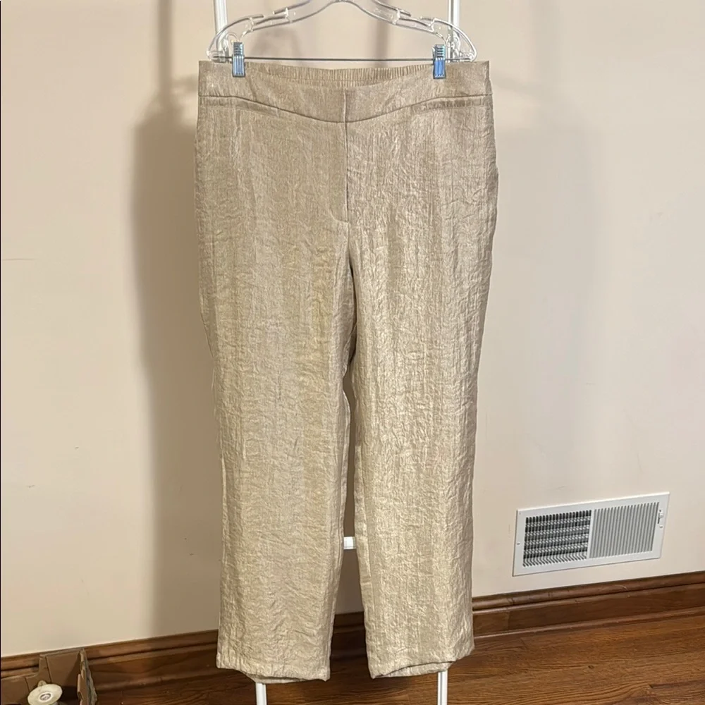 Chico’s travelers gold pants - size 2.5 - Picture 1 of 6